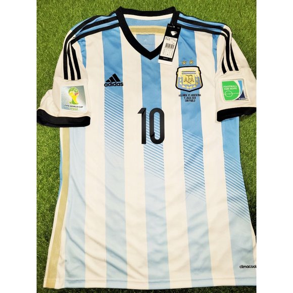 adidas Shirts Messi Argentina 24 World Cup Semifinal Soccer